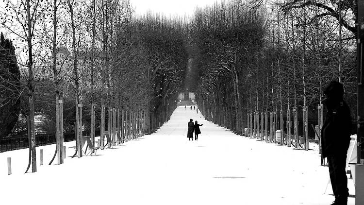 Paris sous la neige photos