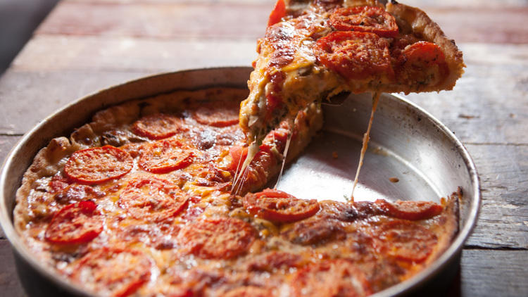 Lou Malnati's deep dish pizza