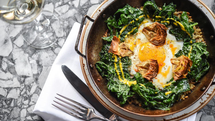 Kale & Wild Mushroom Paella at Gato