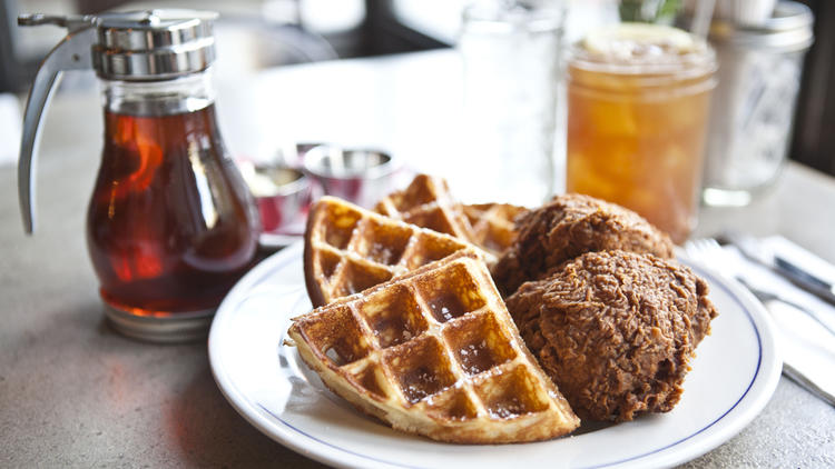 Chicken and waffles at Sweet Chick