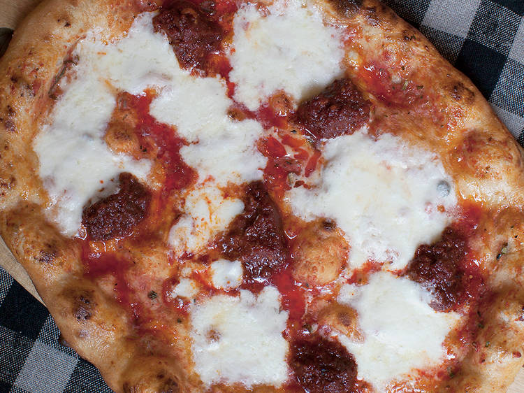 'nduja pizza at Upland