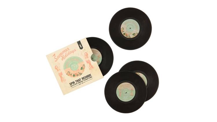 Typo record coasters