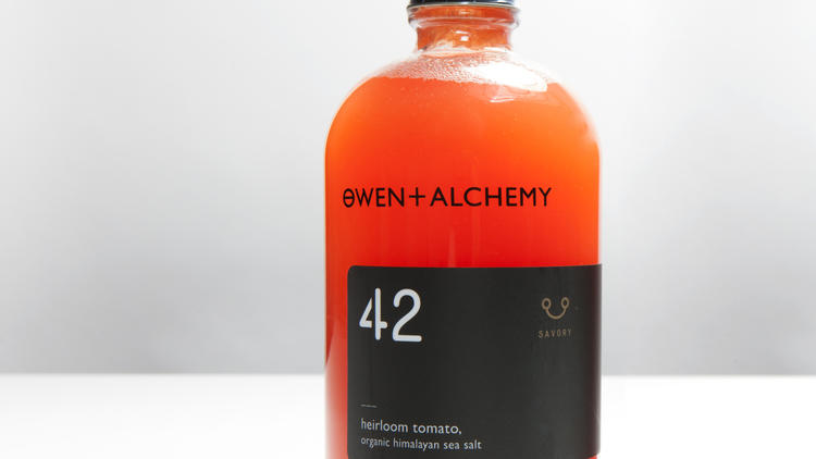 Heirloom tomato and organic Himalayan sea salt at Owen & Alchemy