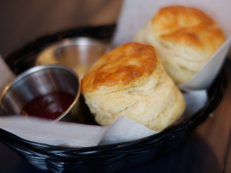 Basket of biscuits at Analogue