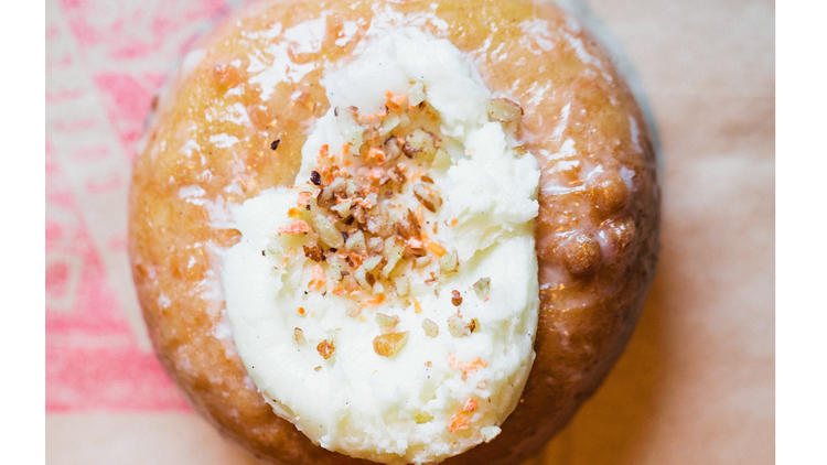 Carrot cake doughnut at Do-Rite Donuts