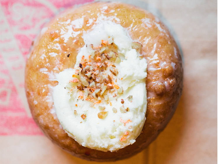 Carrot cake doughnut at Do-Rite Donuts