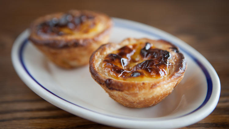 Portuguese egg tarts at Fat Rice