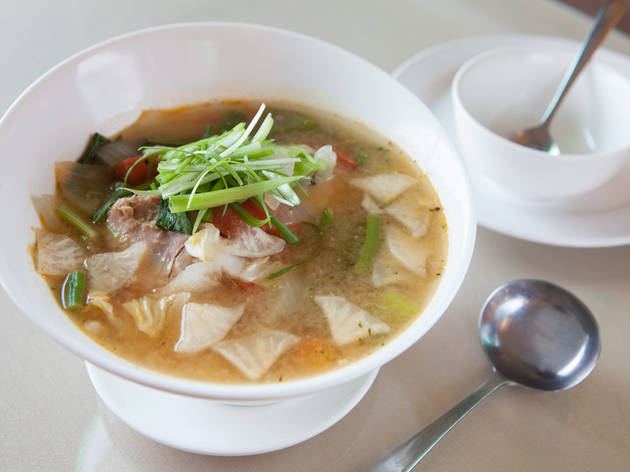 Sinigang chicken soup at Isla Pilipina Sinigang chicken soup at Isla Pilipina
