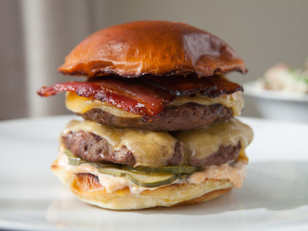 Acadia burger at Acadia Acadia burger at Acadia
