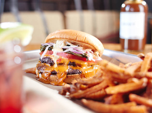 Pimento cheeseburger at Lillie’s Q Pimento cheeseburger at Lillie’s Q