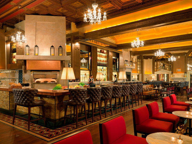 Oak Long Bar and Kitchen Oak Long Bar and Kitchen