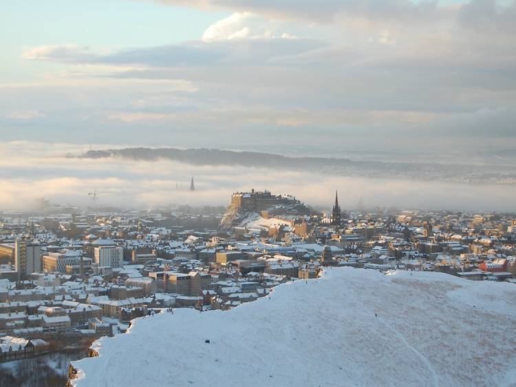 Snowbound city