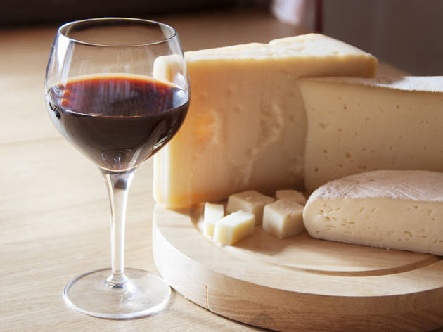 cheese and wine