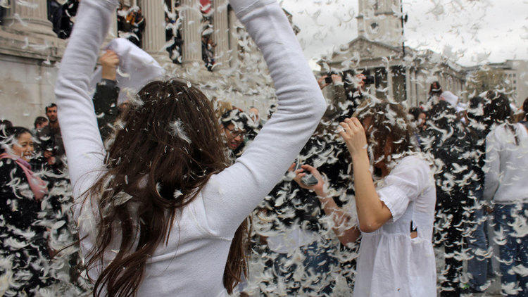 April: Pillow Fight Day