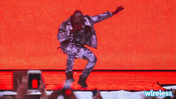 July: Kanye plays Wireless