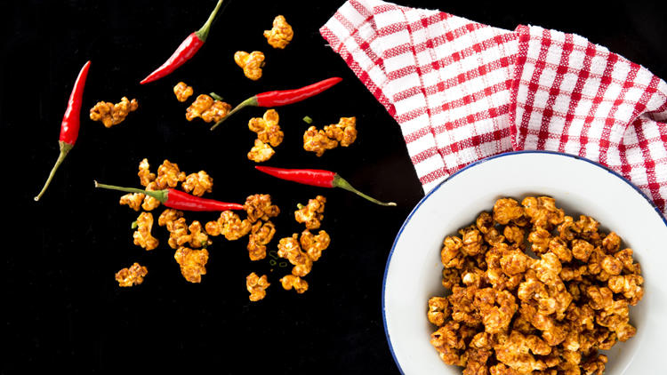 Sriracha popcorn, Prawn Star