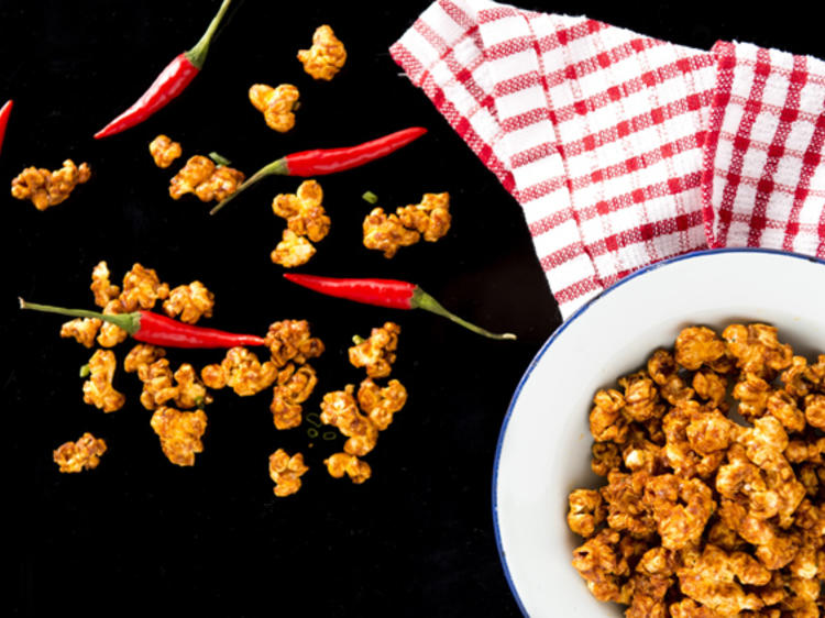 Sriracha popcorn, Prawn Star