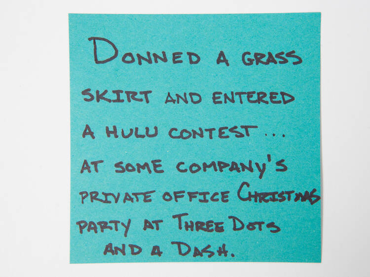 Sticky-note confessions: Silly drunk stories