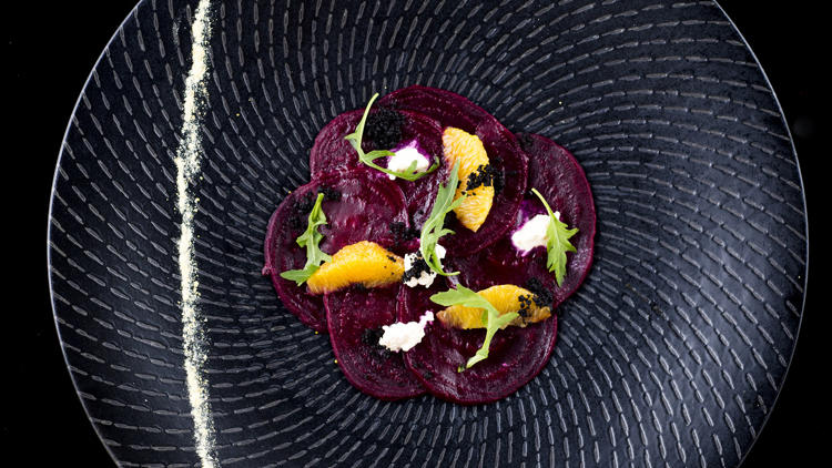 The Disgruntled Chef - Festive Lunch - Roasted Beetroot Carpaccio