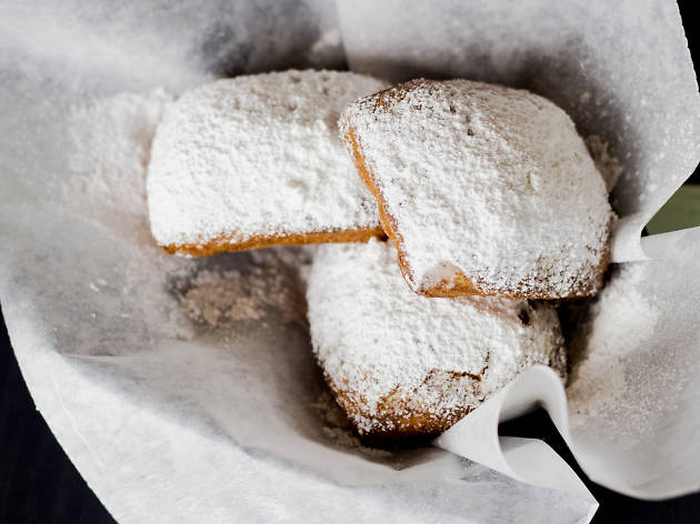 Analogue's brunch includes these outstanding beignets.
