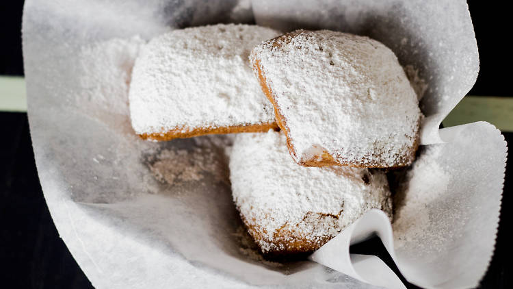 Analogue's brunch includes these outstanding beignets.