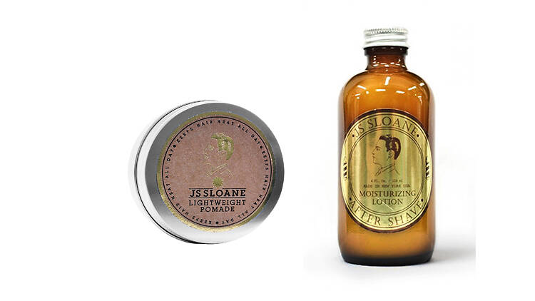 JS Sloane lightweight pomade and after shave moisturising lotion 