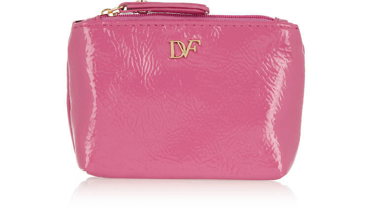 Diane Von Furstenberg faux patent leather on-the-go essentials kit