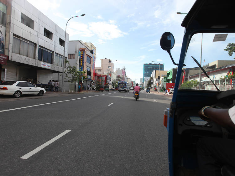 Colombo in a tuk tuk