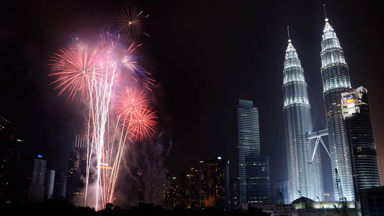 Fireworks at KLCC