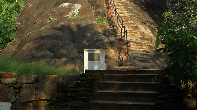 Mihintale is a religious site in Sri Lanka