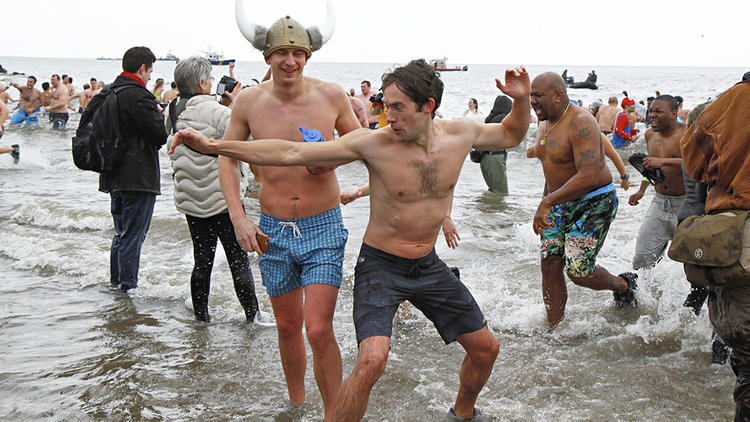 Vintage photos of the New Year's Day Polar Bear Plunge