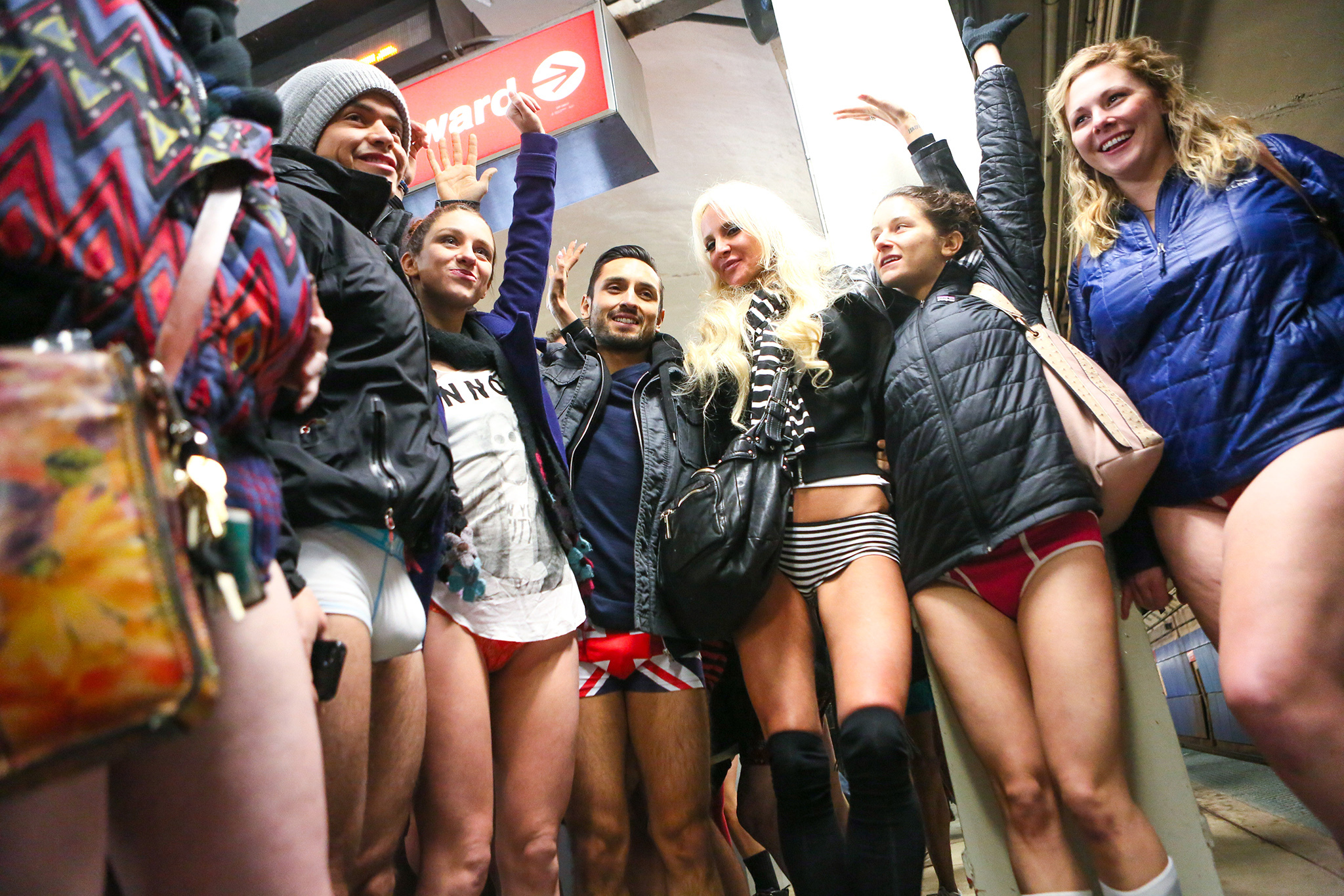 Photos from the 2015 No Pants Subway Ride.