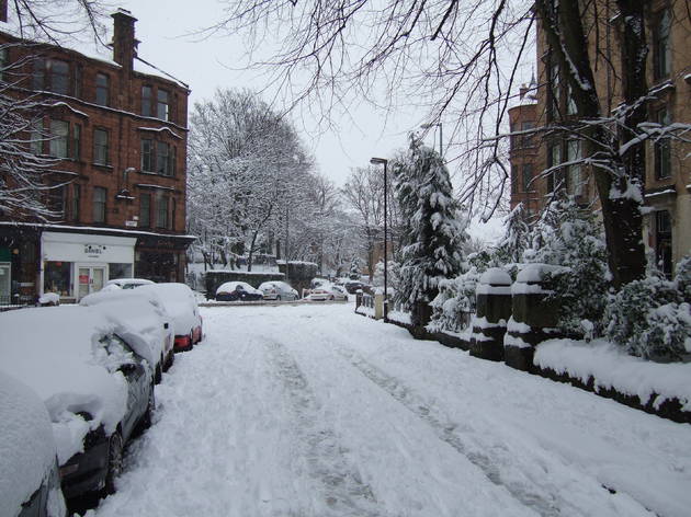 Snowy street Snowy street