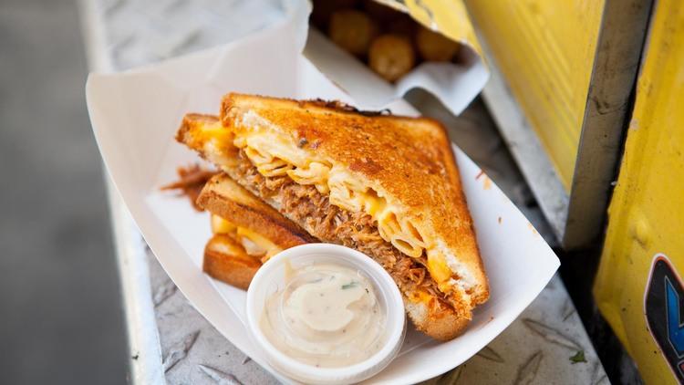 Fully Loaded Cheesy Mac at Grilled Cheese Truck