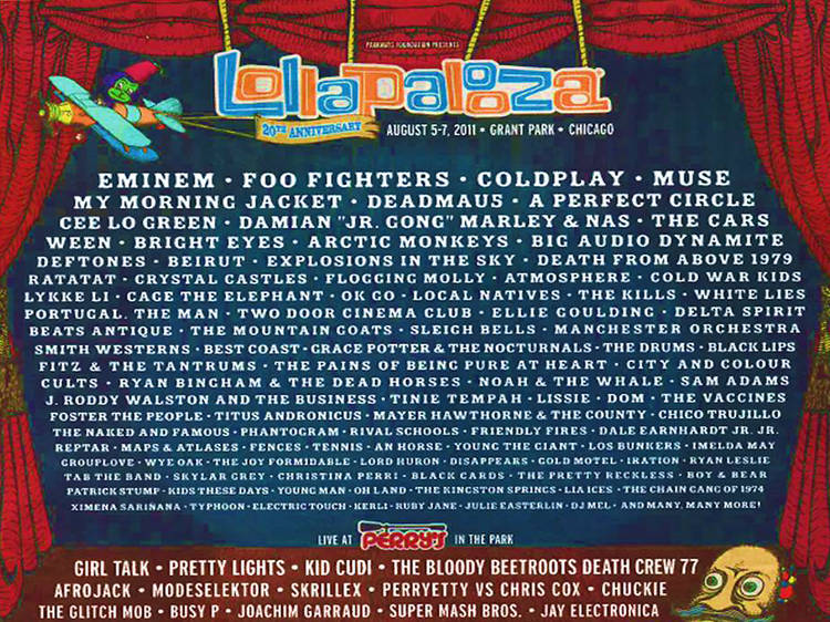 List of Lollapalooza lineups by year - Wikipedia