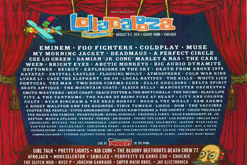 Ranking Every Lollapalooza Lineup Year By Year