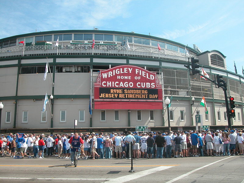 Chicago Cubs Outfielders Connection to the Wrigley Field Bleachers 