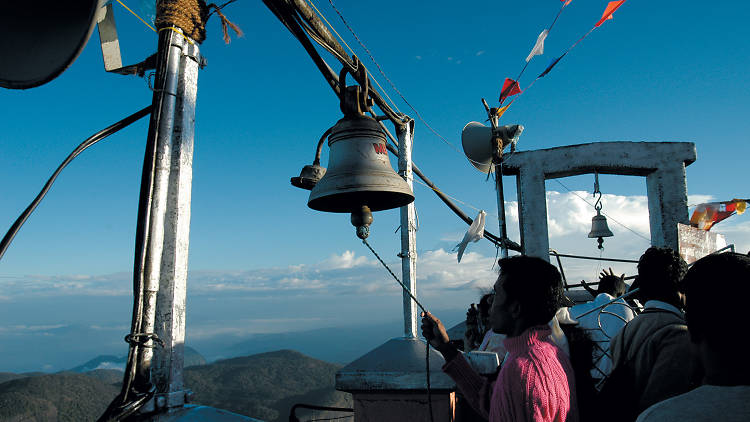 Adam's Peak is a popular pilgrim site in Sri Lanka