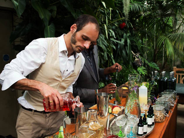 Kew Lates Plantasia press launch in Gin and Tonic Garden
