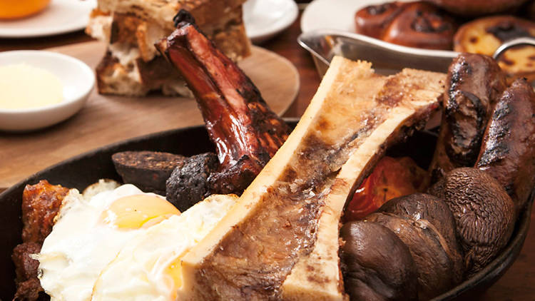 Hawksmoor breakfast at Hawksmoor Guildhall