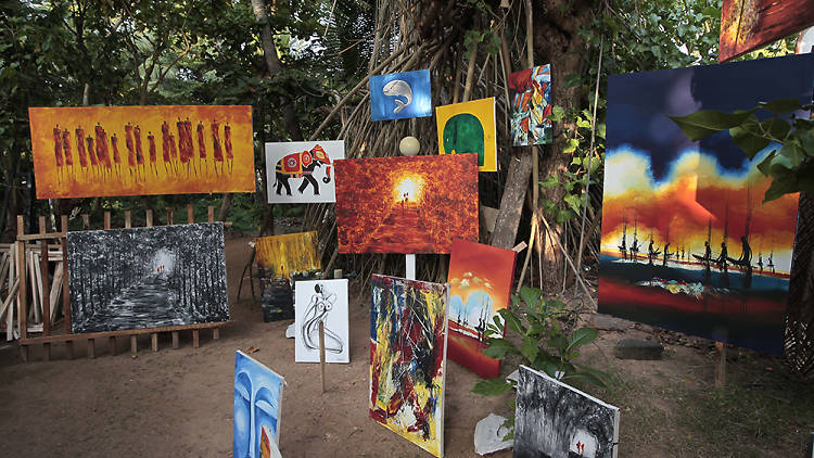 Vishmika Art Gallery is an art gallery in Hikkaduwa