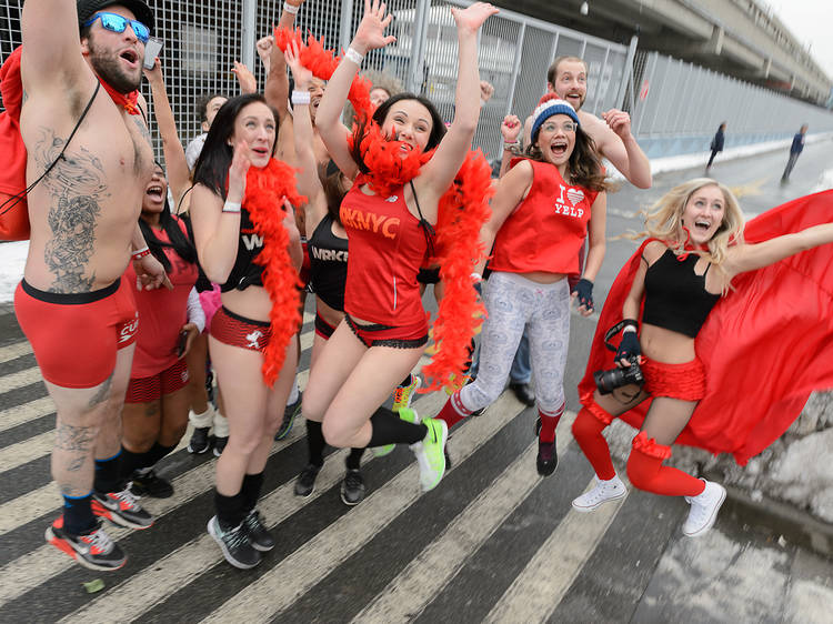 Photos of the 2015 Cupid's Undie Run in NYC