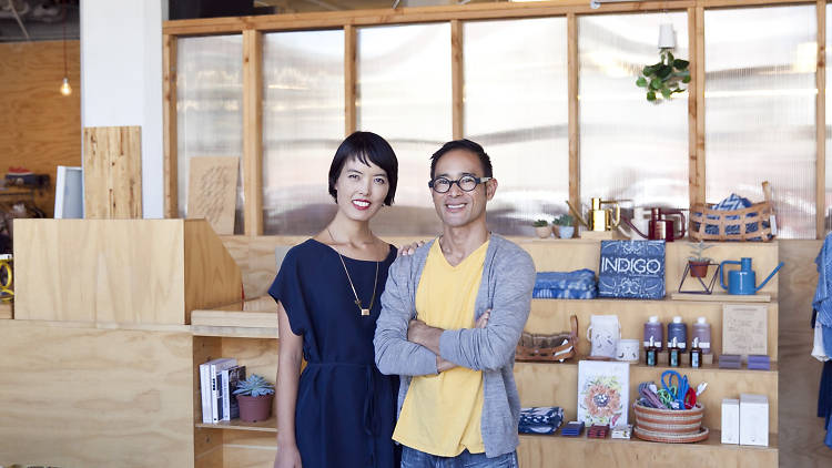 Angie Myung and Ted Vadakan