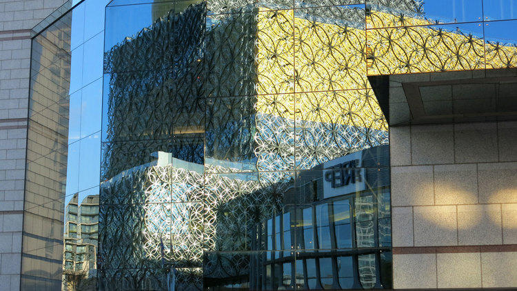 Reflection of the Library of Birmingham