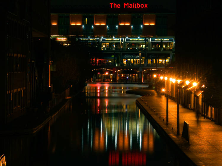 The Mailbox at night