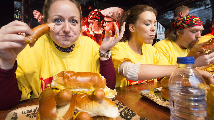 Grillstock Manchester, hot dog eating competition