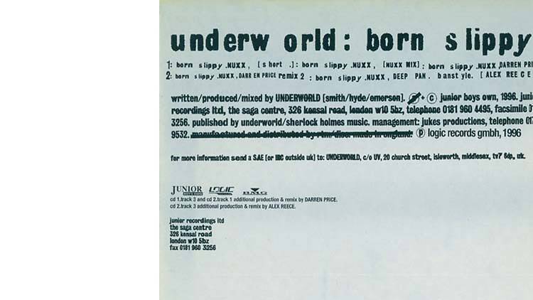 ‘Born Slippy’ – Underworld (1996)