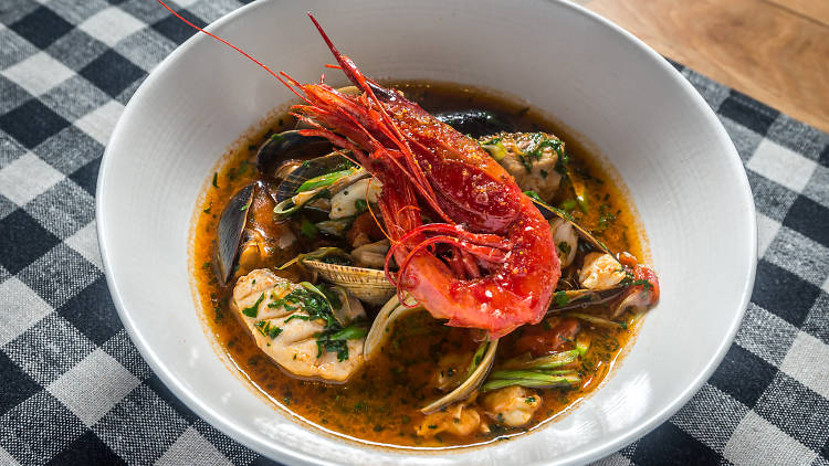 Upland cioppino at Upland