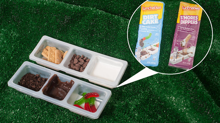 Lunchables Dirt Cake and S'mores Dippers, $1