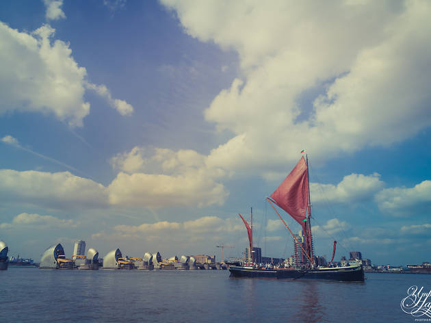 Tall Ships, Thames Barrier Tall Ship, Thames Barrier